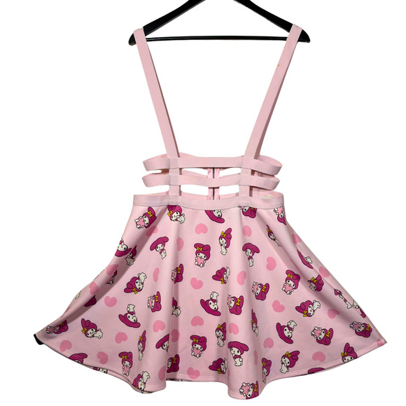 Her Universe My Melody Strappy Suspender Skirt Size Medium Pink Bunny Sanrio - Picture 1 of 14